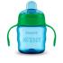 Cana Philips Avent SCF551/05 cu tetina de formare, 200ml, 6 luni +, Albastru/Verde